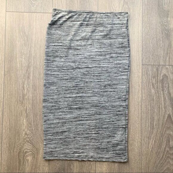 Zara Women’s High Waist Pencil Skirt Space dye print Grey Black Size Medium - Picture 11 of 14